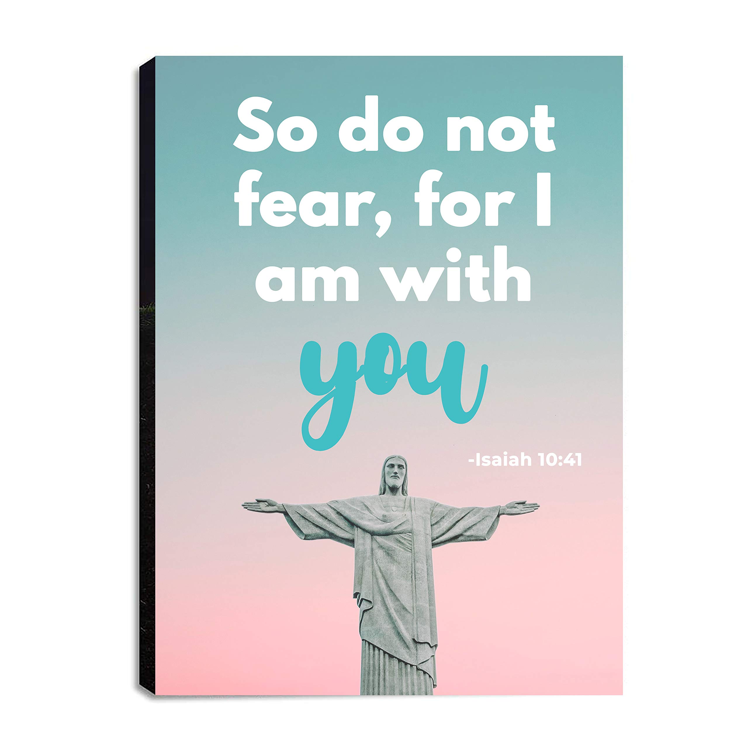 Isaiah 10:41 Christian Canvas Wall Art - 18x24 Inch Inspirational Bible Verse Print with Prayers, Ready to Hang Home Decor for Living Room, Bedroom & Kitchen - Perfect for Faith-Based Interior Design & Spiritual Gift Ideas