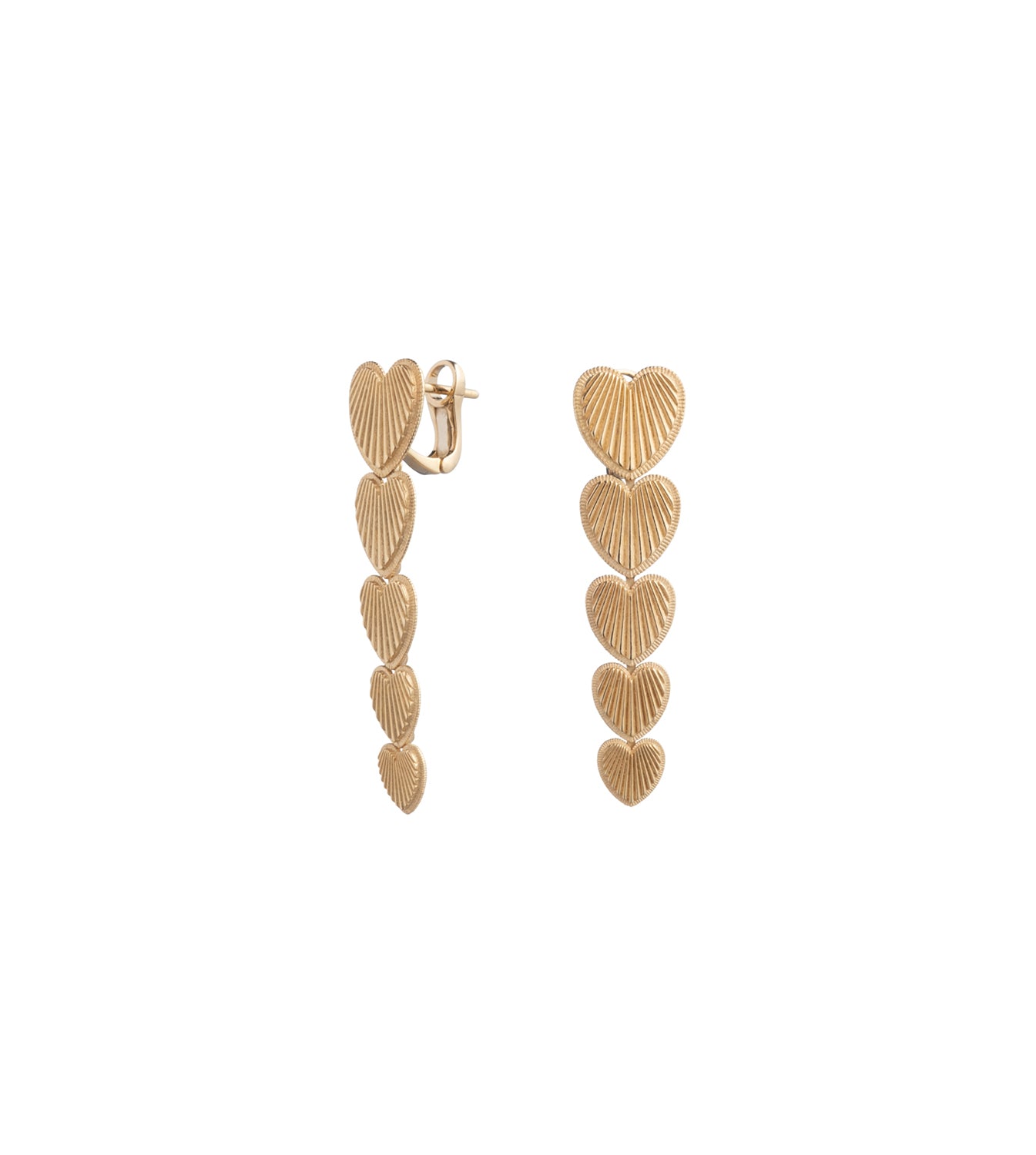 Graduated Heart Token Earrings - Dainty Gold-Plated Charm Earrings for Women, Minimalist Layered Jewelry Gift for Her | Perfect for Valentine's Day, Anniversary & Everyday Wear