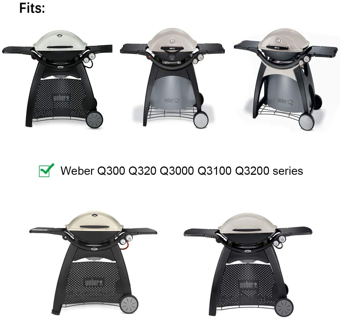 Stanbroil Cast Iron Grill Griddle Replacement for Weber Q300 Q320 Q3000 Q3100 Q3200 Series Gas Grills - Perfect for Outdoor BBQ, Camping & Backyard Cooking - Compatible with Weber 6506