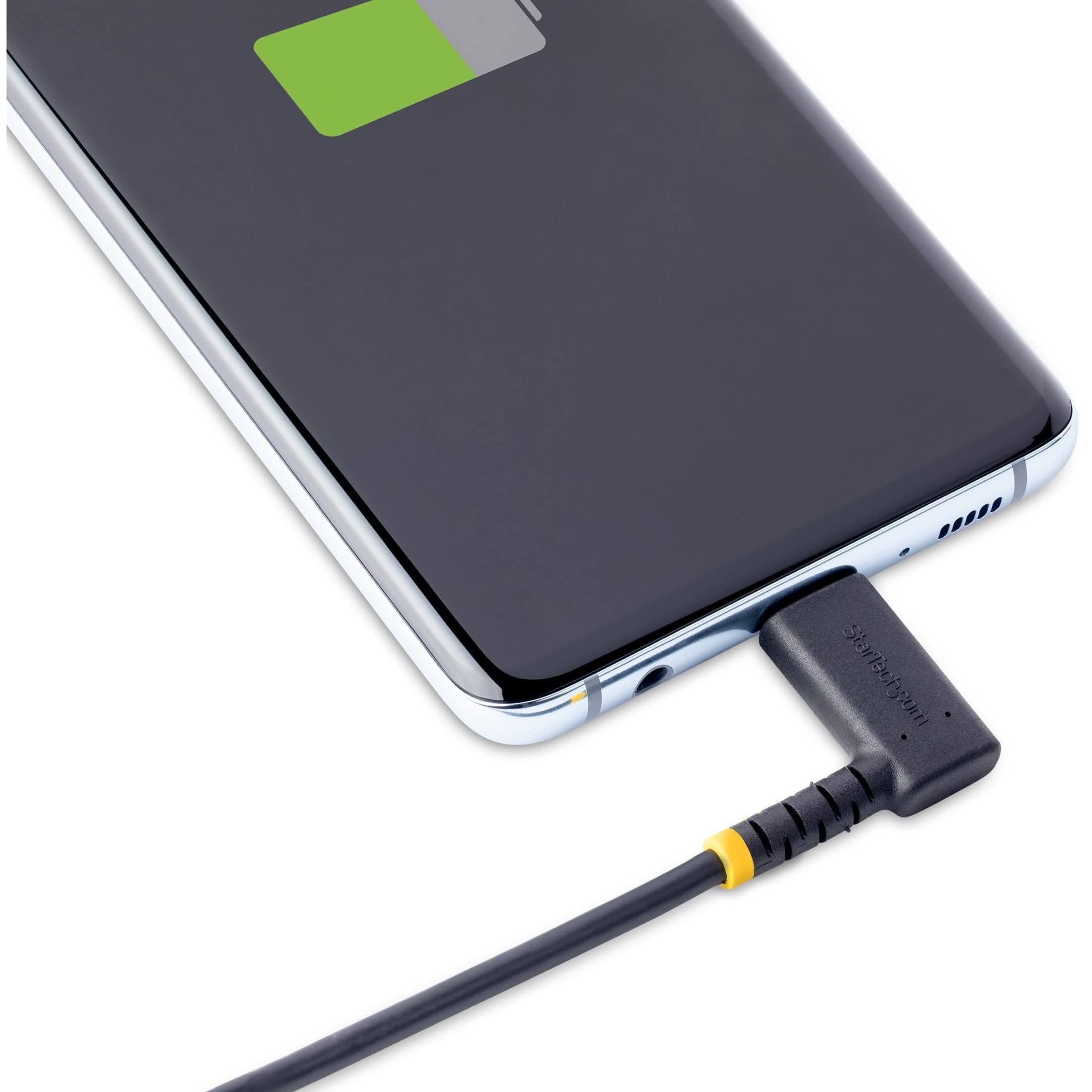 StarTech.com 3ft (1m) MFi Certified USB-C to Lightning Cable - Heavy Duty Right Angle Charging Cord for iPhone 14/13/12/11/X/8 - Fast Charging & Sync - Durable for Travel, Car, Home & Office Use (RUSB2CLTMM1MR)