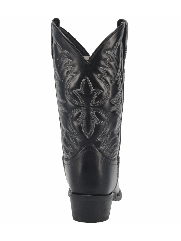 Laredo 68450 Men's Western Boots - Round Toe Cowboy Boots in Black Birchwood for Riding & Casual Wear