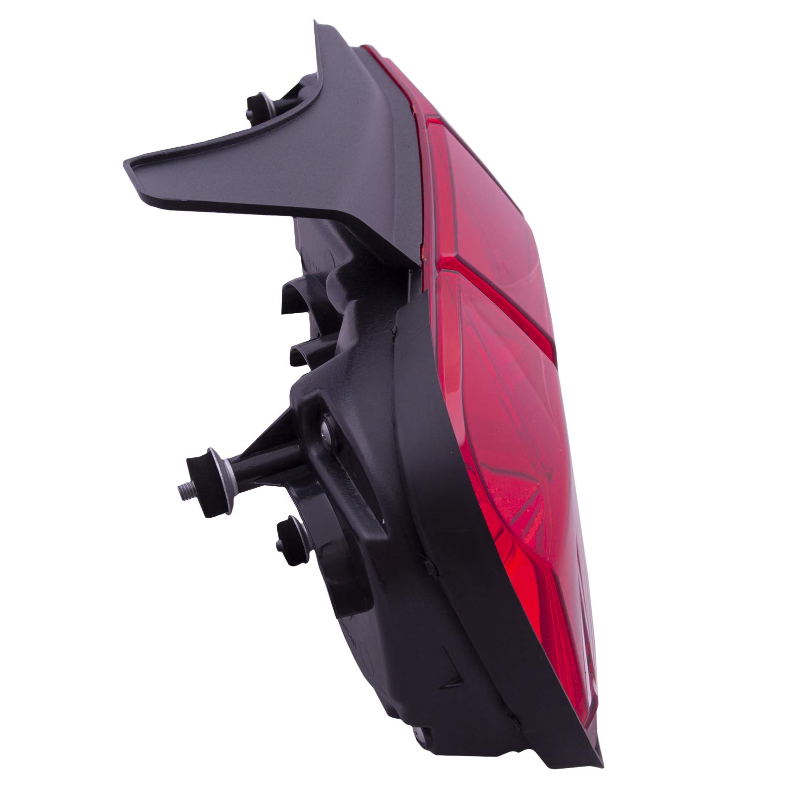 HEADLIGHTSDEPOT Red Clear Lens Tail Lights Set - Compatible with 2010-2012 Ford Mustang & Shelby GT500 - Simple Design, Easy Installation - Perfect for Night Driving & Car Customization