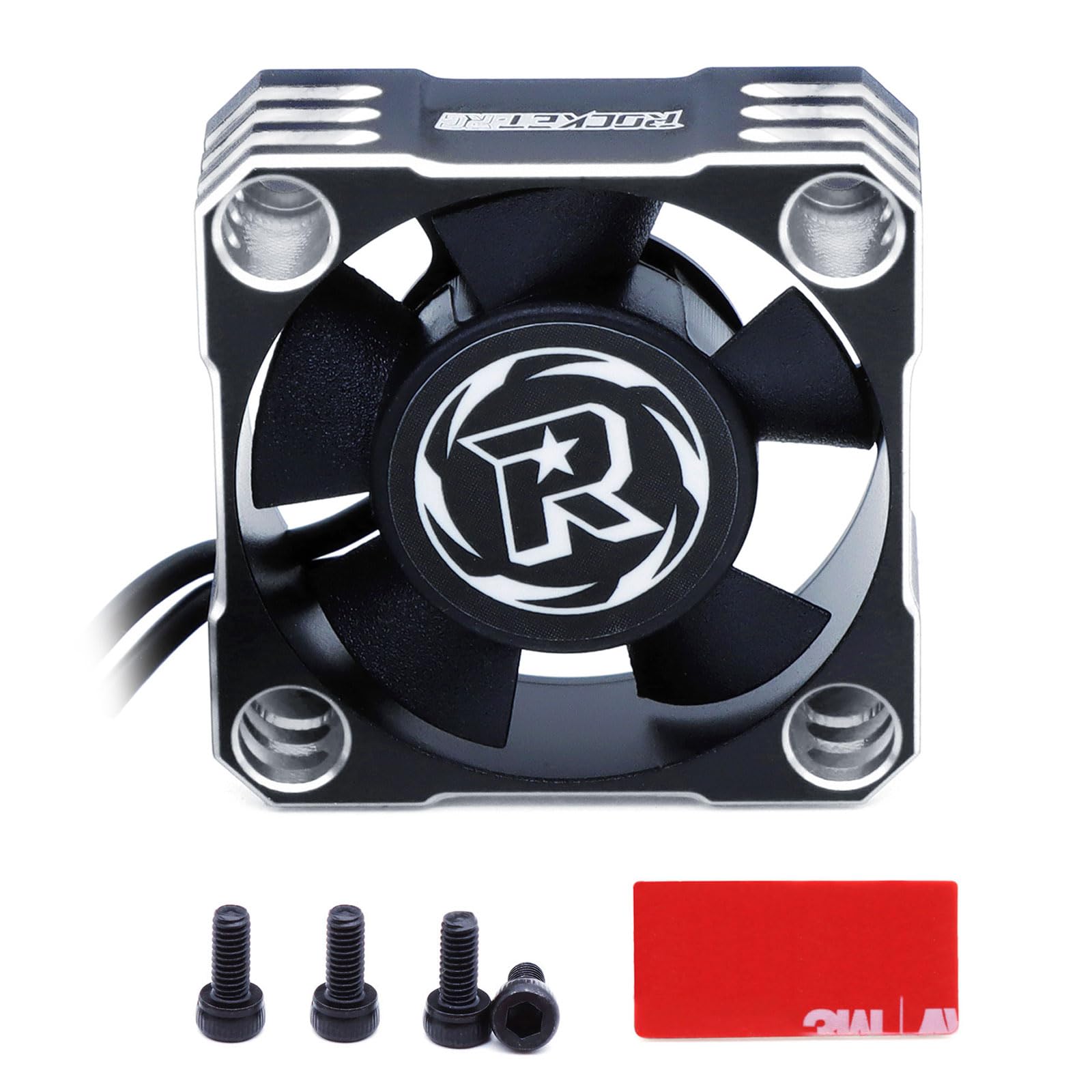 High-Speed 30mm RC Cooling Fan - 28000RPM Aluminum Heatsink for ESC & Motor Cooling | Compatible with 1/8 1/10 1/12 Scale RC Cars & Trucks (Silver) | Perfect for Drift Racing, Off-Road Bashing & High-Performance RC Models