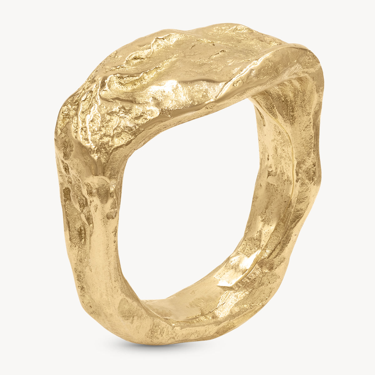 Signet Rock Ring for Women - Vintage Silver Jewelry with Natural Stone - Perfect for Everyday Wear & Special Occasions