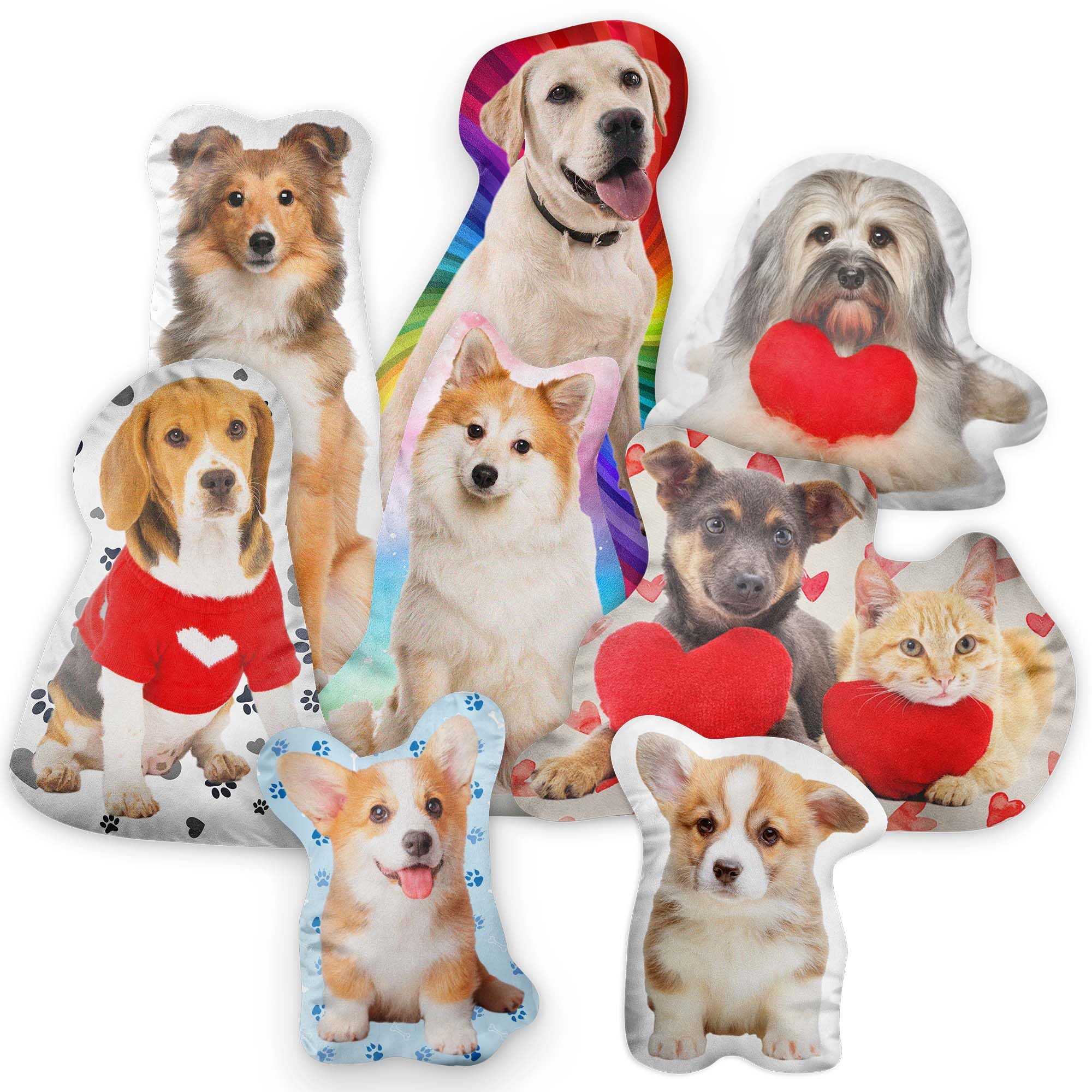 Custom Photo Pillow with Pet Picture - Personalized Dog & Cat Pillow Gift for Pet Lovers - Unique Christmas & Birthday Present (12 Inch) - Perfect for Home Decor, Couch & Bedroom