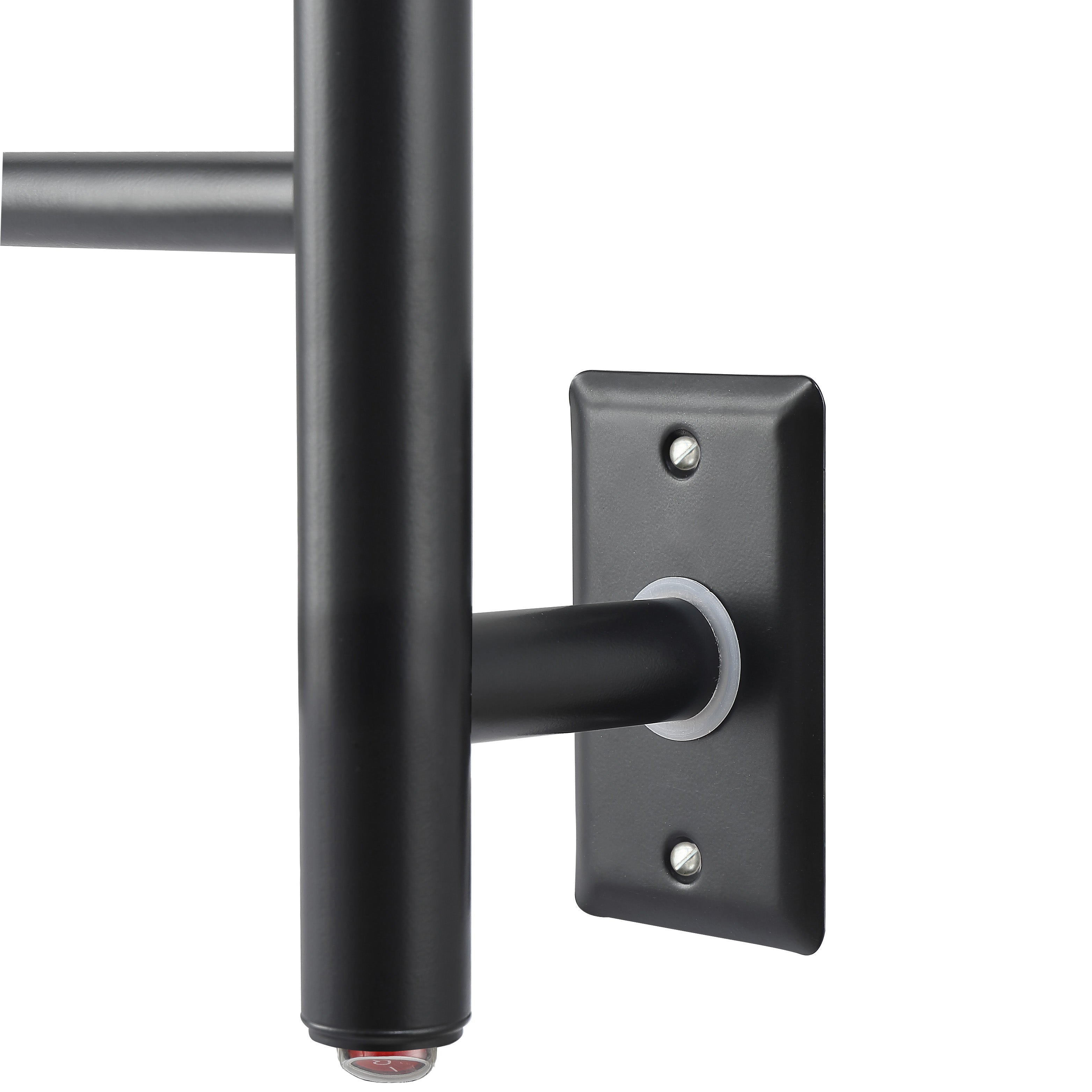 Prestige OBT 8 Bar Wall Mounted Towel Warmer with Built-in Timer - Matte Black Finish | Bathroom Luxury & Spa Experience