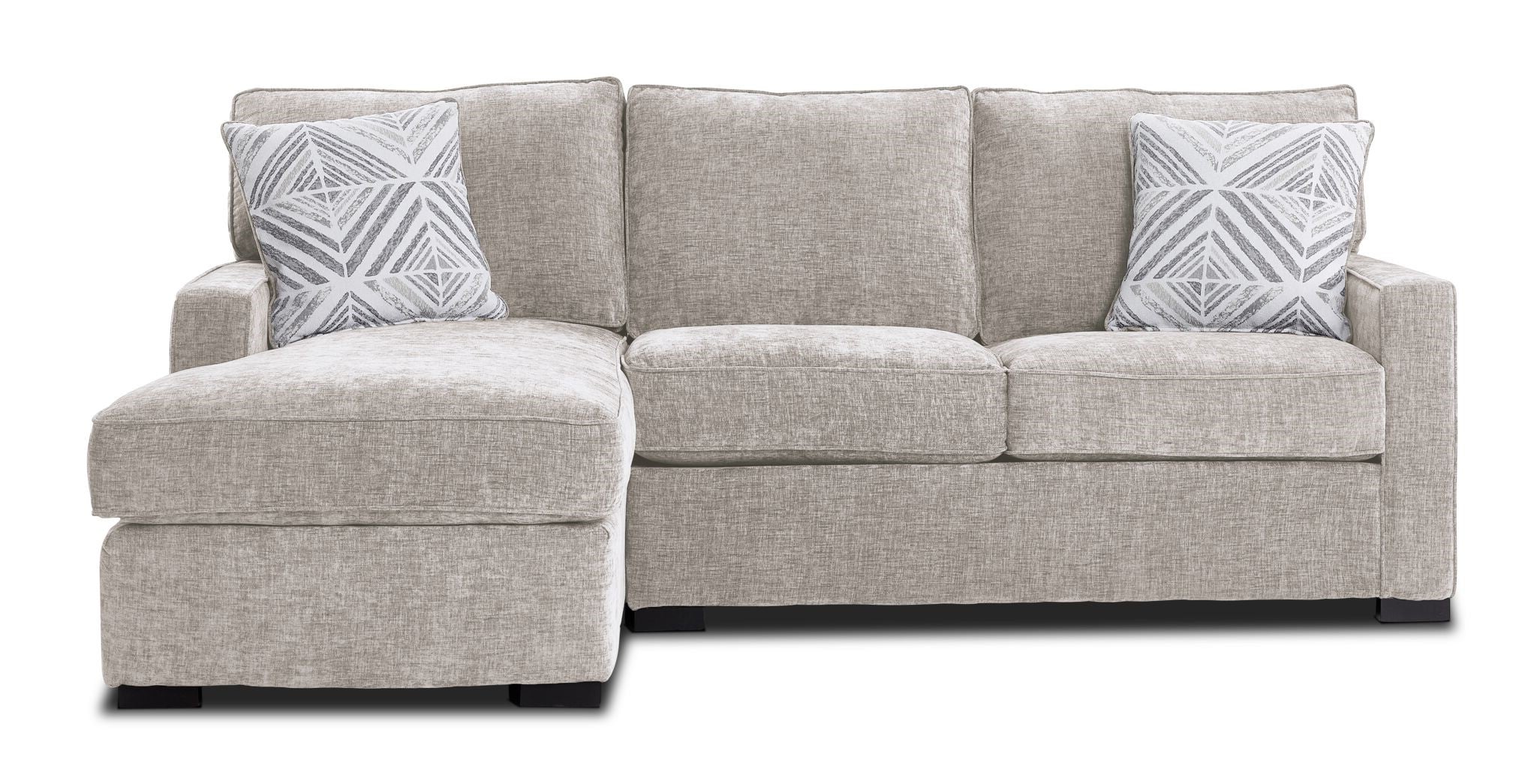 Charlotte 2-Piece Left Facing Chaise Sectional Sofa with Air Comfort Technology - Perfect for Living Room, Family Room & Small Space Furniture