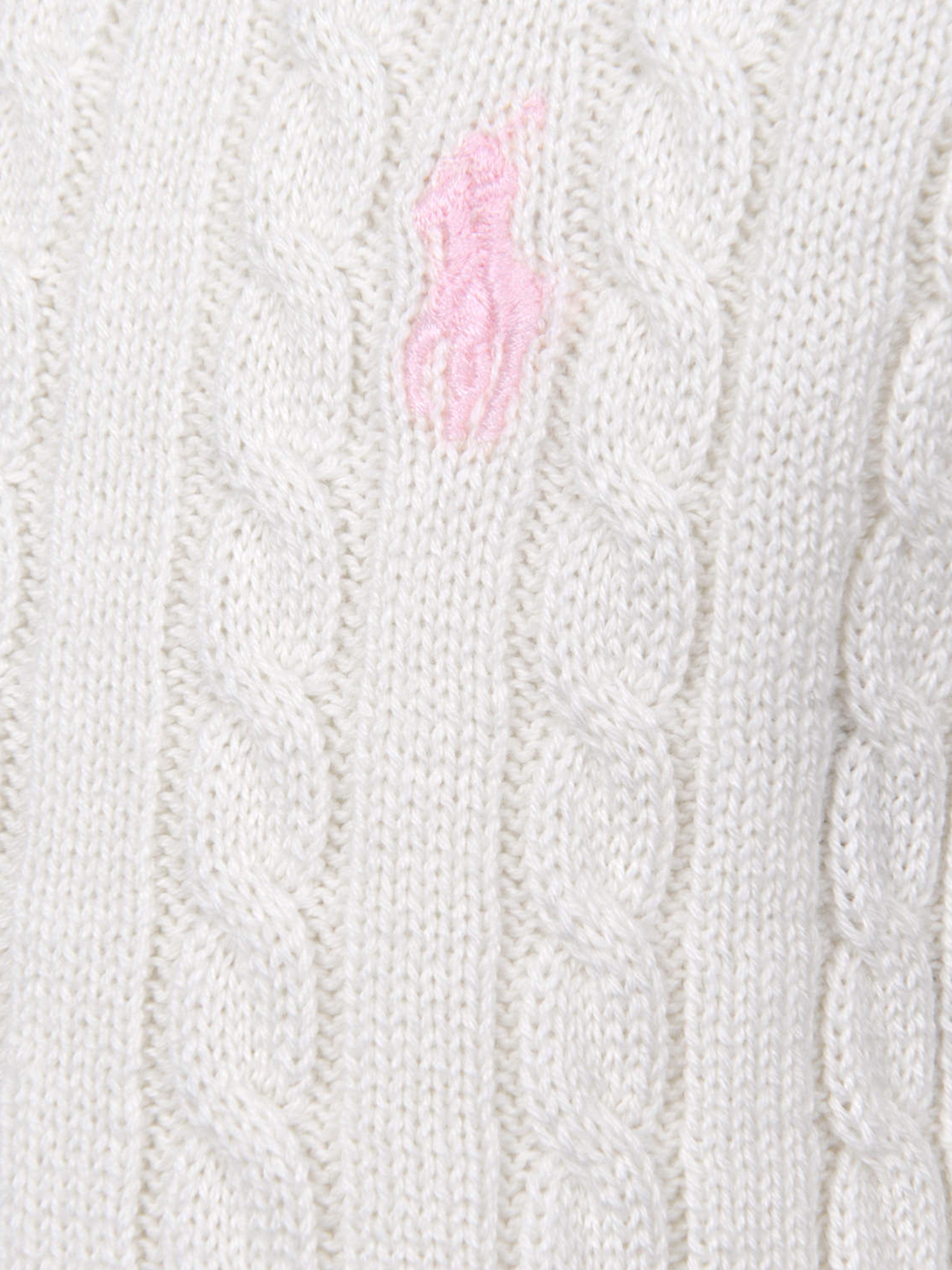 Baby Girls Ivory Mini Cable Knit Cardigan - Soft Warm Sweater for Toddler Girls | Perfect for Fall Winter Outfits, Photo Shoots & Family Gatherings