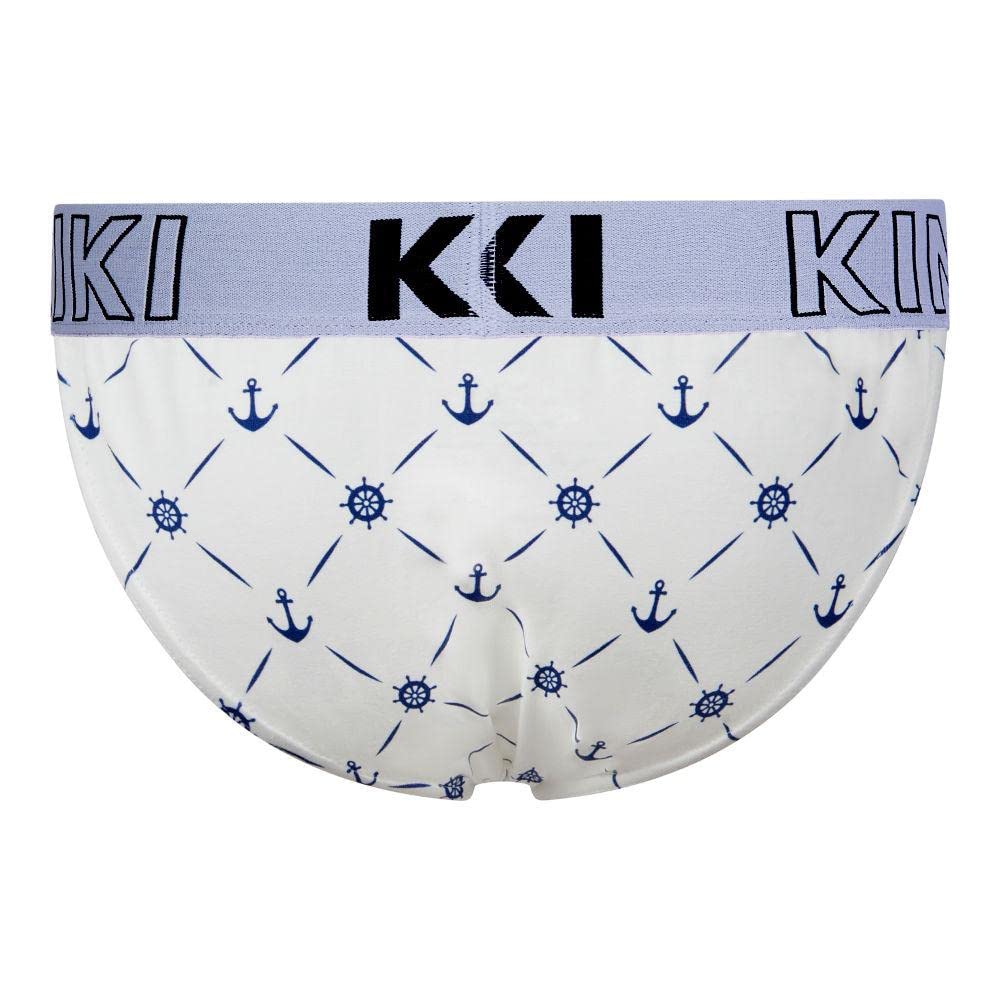 Kiniki Men's Cotton Printed Tanga Underwear - Soft, Breathable & Comfortable Briefs for Everyday Wear, Gym & Lounge