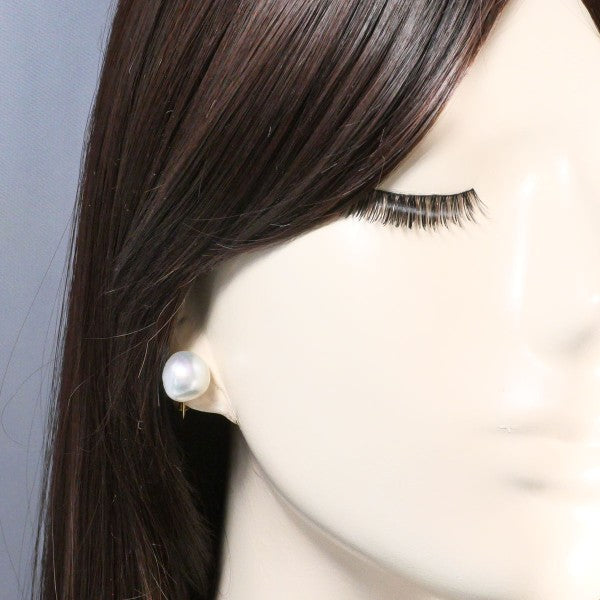 18K Yellow Gold Pearl Earrings for Women - Classic Elegant Stud Earrings with Genuine Pearls - Perfect for Weddings, Parties & Special Occasions