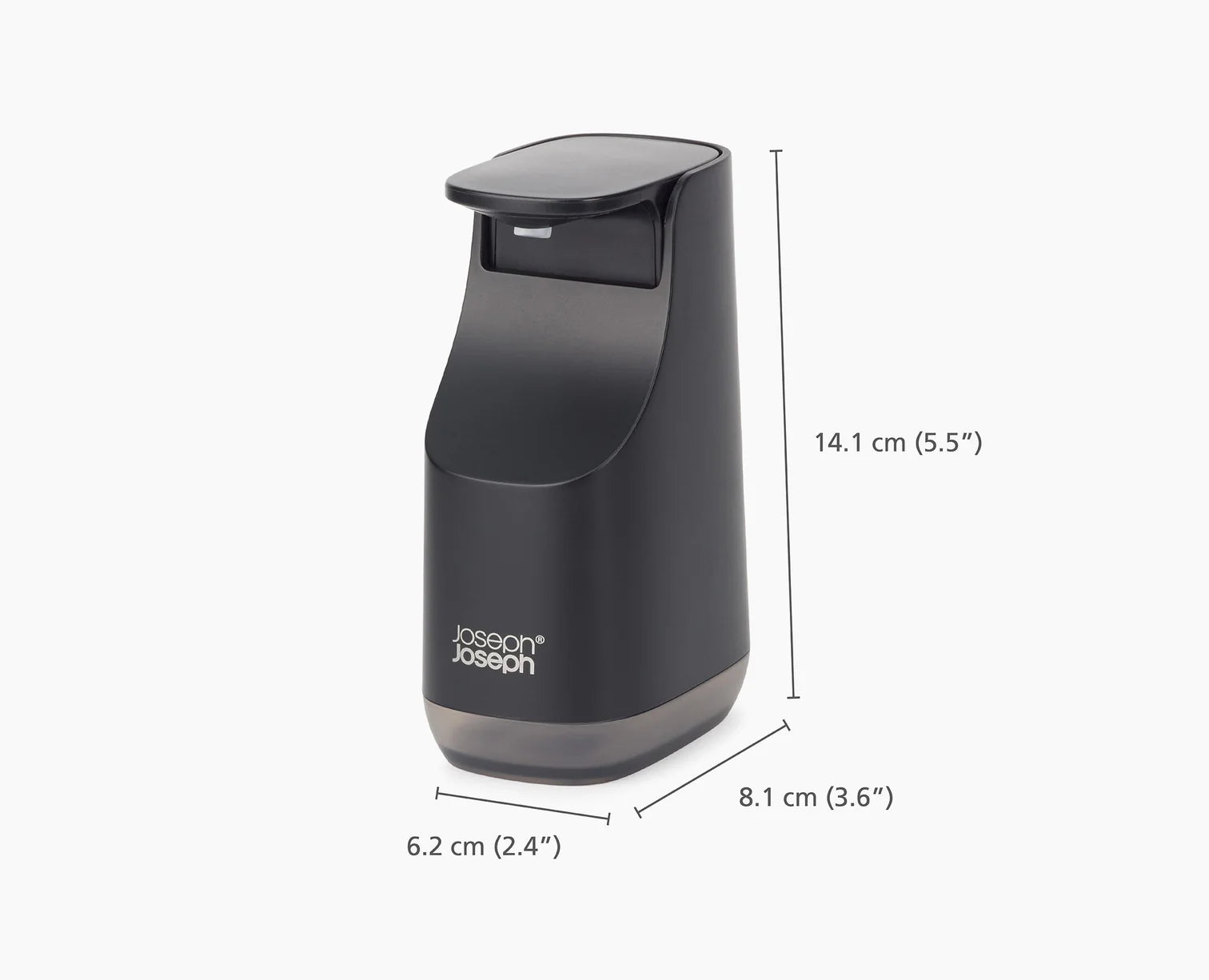 Slim Compact Matt Black Soap Dispenser Pump - Elegant Bathroom & Kitchen Liquid Soap Dispenser for Hand Wash, Lotion, and Dish Soap - Perfect for Home, Office, and Restaurant Use