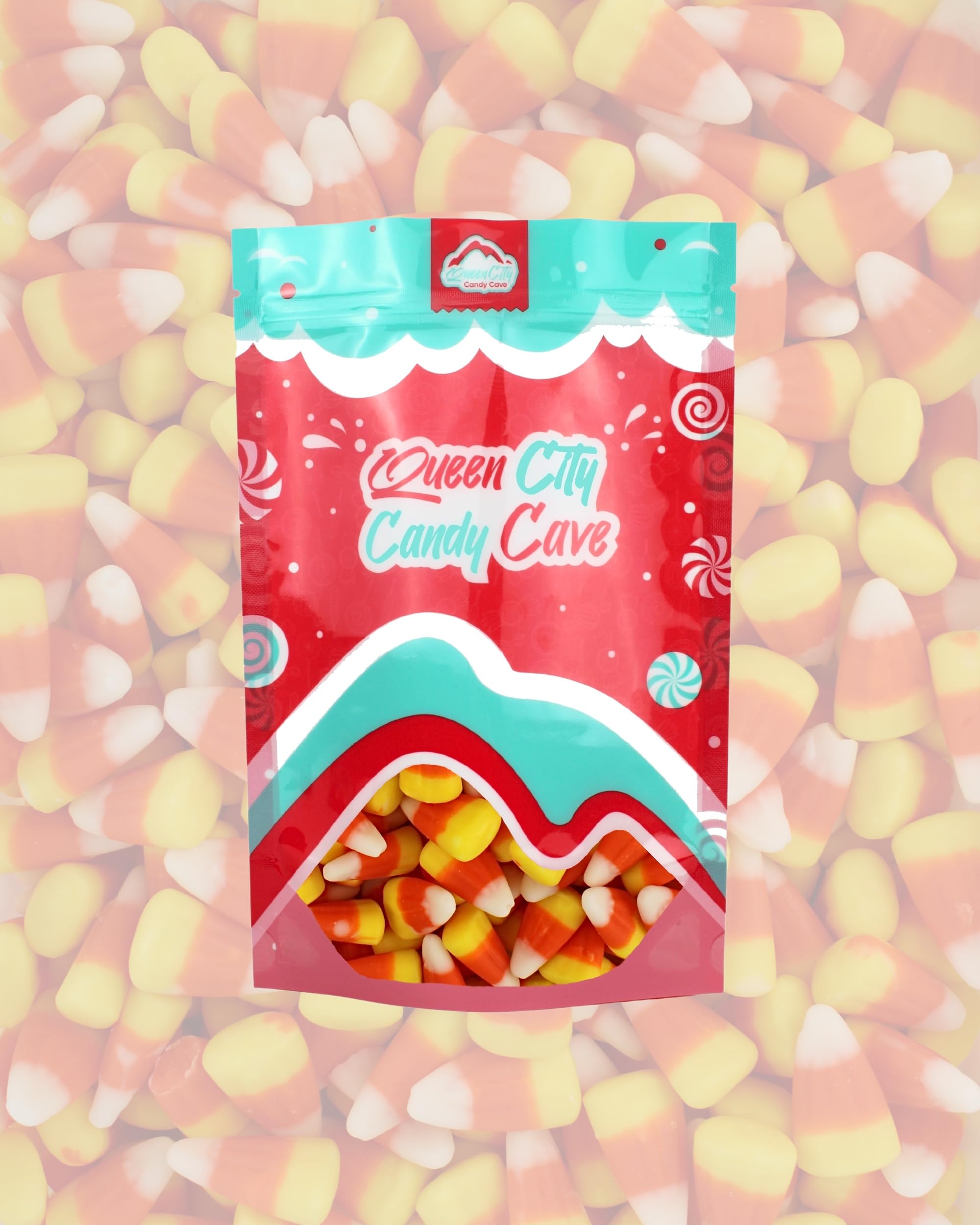 **Queen City Candy Cave Classic Candy Corn - 1 Pound Bulk Harvest Season Candy Mix with Real Honey - Perfect for Halloween, Thanksgiving & Fall Parties**
