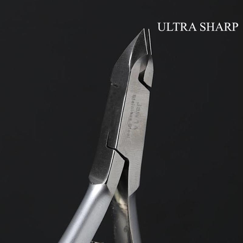 Professional Stainless Steel Nail Nipper with Double Spring - Precision Nail Clippers for Manicure, Pedicure & Grooming - Ideal for Home, Salon, and Travel Use