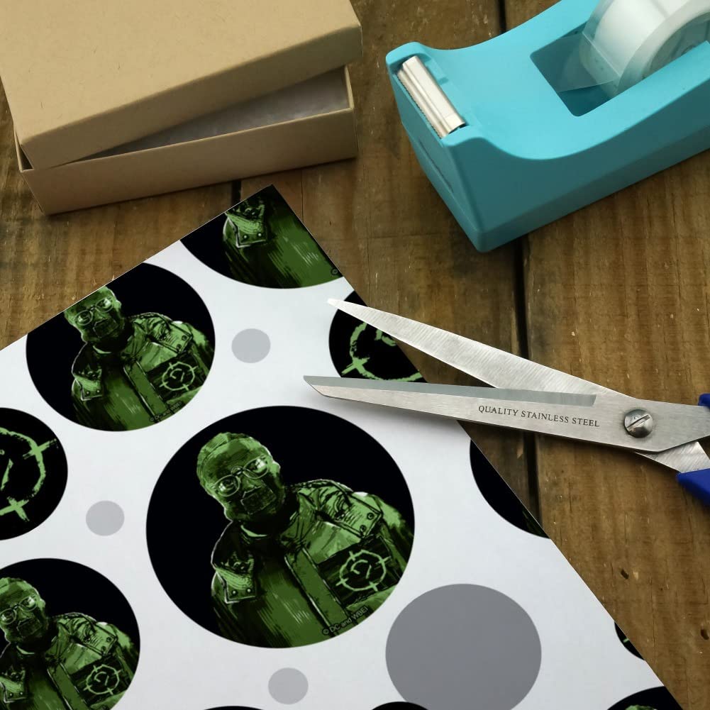 The Riddler Headshot Gift Wrap Wrapping Paper Roll - Premium DC Comics Batman Villain Design for Birthday, Christmas & Party Presents - Perfect for Comic Book Fans & Collectors