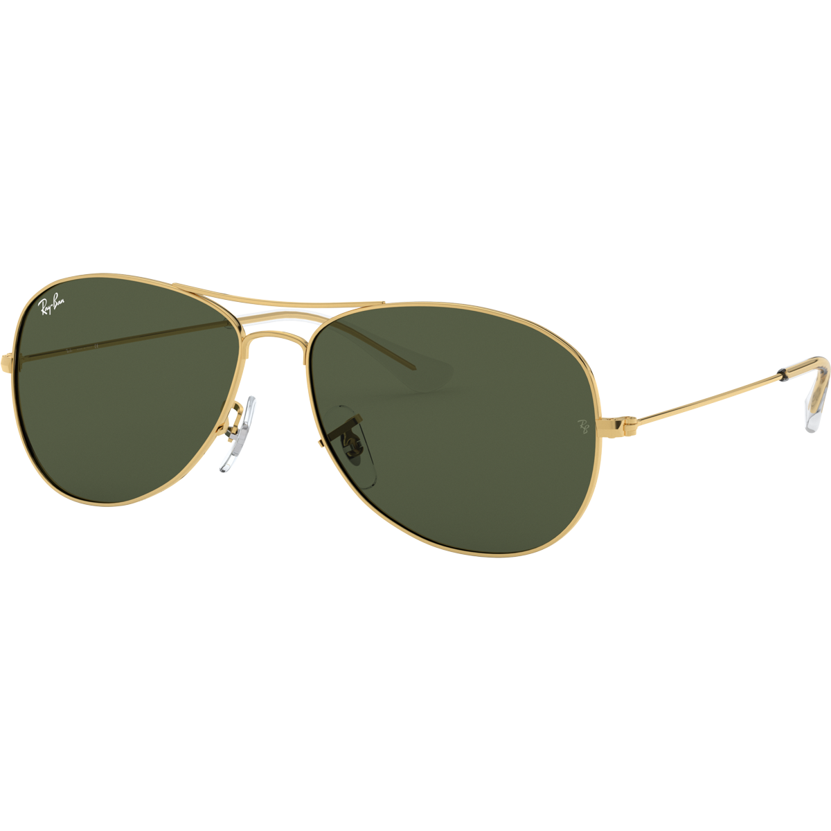 Cockpit M Gold/G 15 Green Sunglasses - Polarized Aviator Style for Men & Women - Perfect for Driving, Outdoor Sports & Fashion Accessories