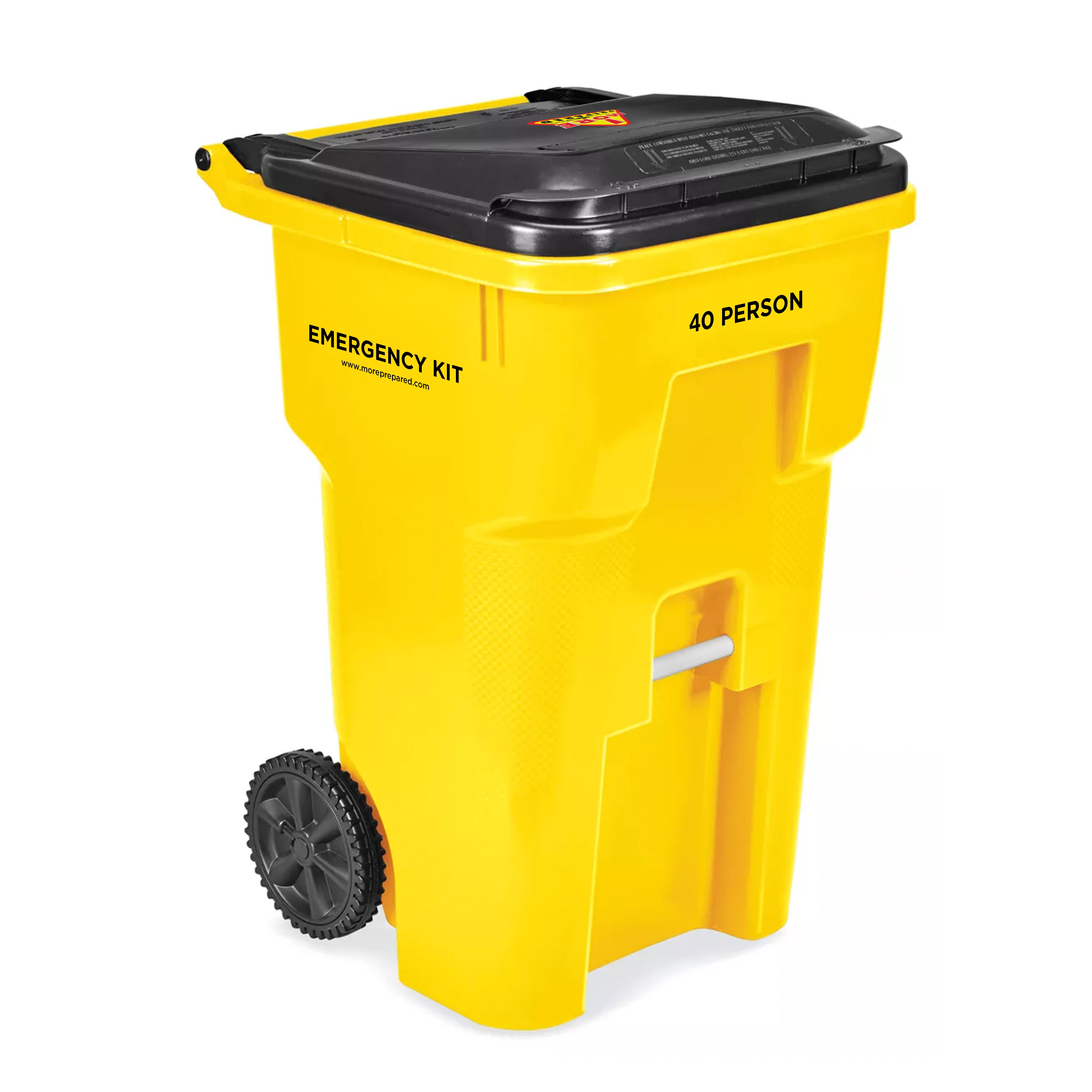 40-Person Emergency Survival Kit with Rolling Storage Bin - Perfect for Disaster Preparedness, Camping & Outdoor Adventures