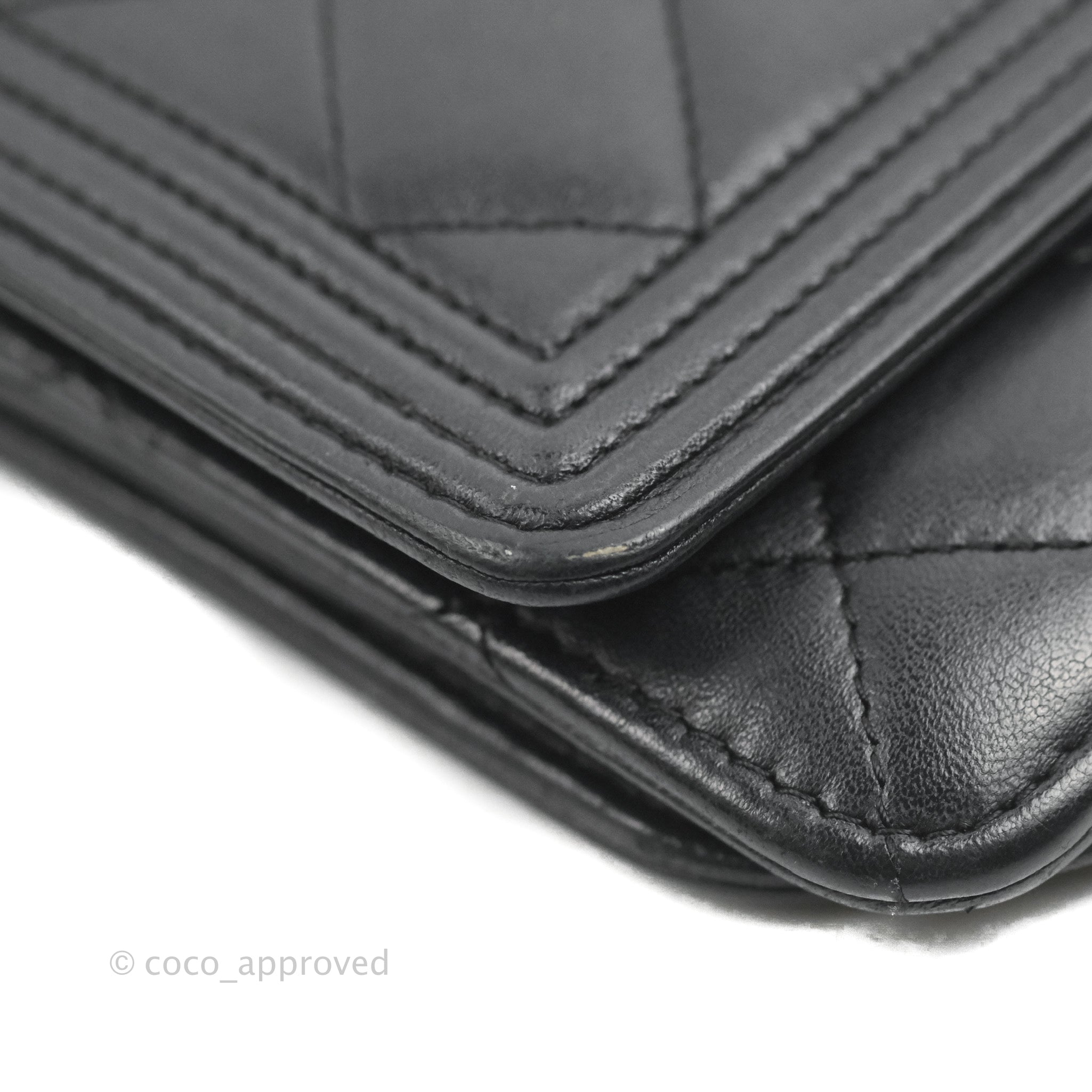 Chanel Boy Wallet on Chain WOC Black Lambskin Ruthenium Hardware - Luxury Crossbody Bag for Women, Perfect for Evening Parties & Daily Use