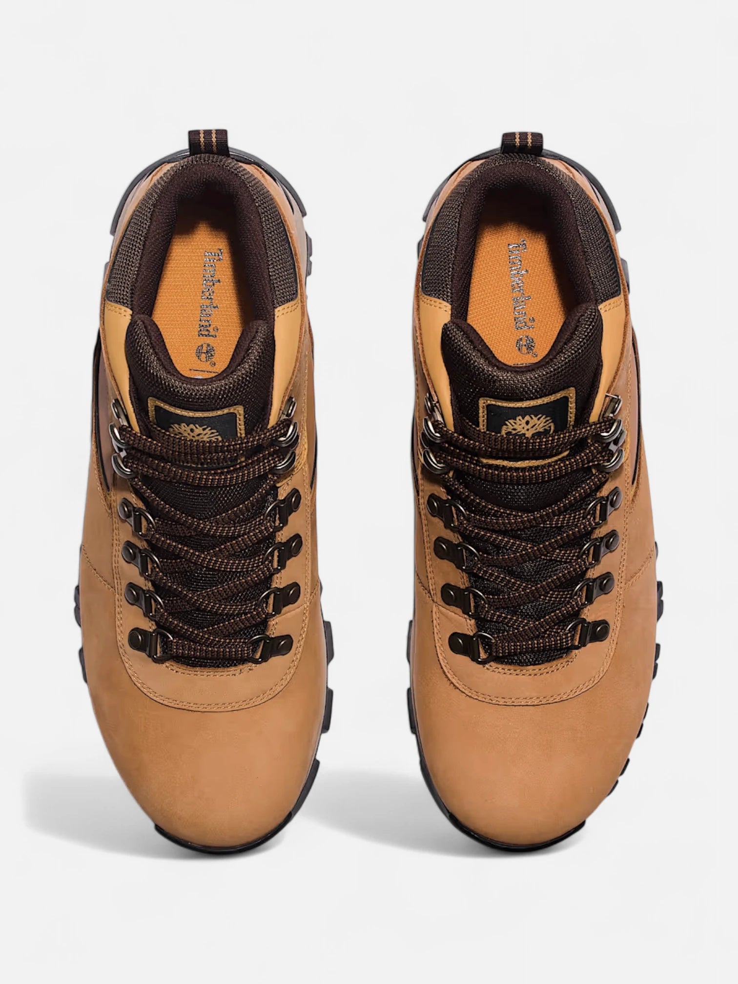 Timberland Mt. Maddsen Mid Waterproof Hiking Boots for Men - Beige Leather Outdoor Boots for Trekking, Camping & Mountain Adventures