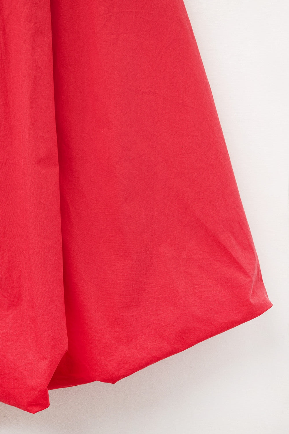 Mini Bubble Skirt in Red Poplin - Stylish & Comfortable Skirt for Casual Outings, Parties, and Everyday Wear