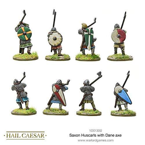 Hail Caesar Warlord Games Saxon Huscarls with Dane Axe - Premium Wargaming Miniatures for Historical Battles and Tabletop Strategy Games