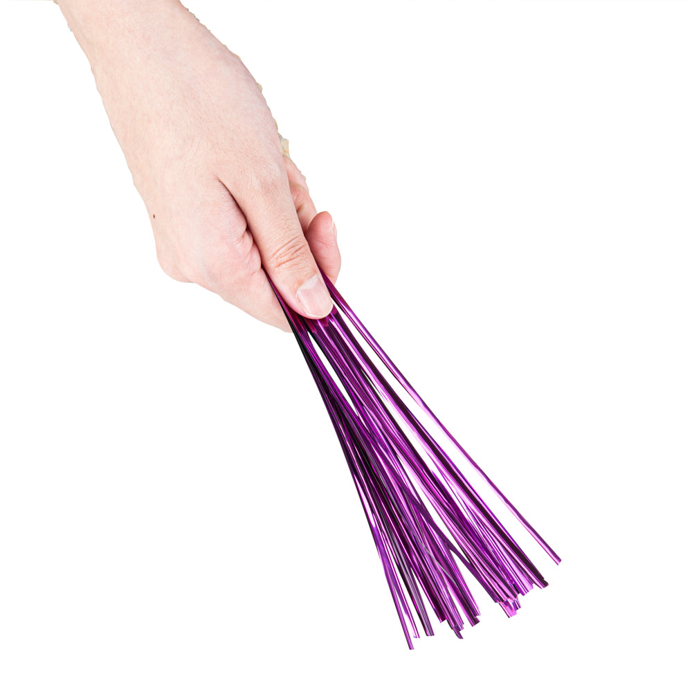 Purple Metallic Twist Ties for Bags - 500 Count Box | Secure & Reusable Bag Closures for Food Storage, Gift Wrapping & Organizing