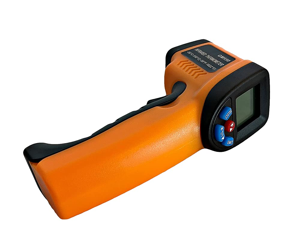Green Mountain Grill Infrared Digital Temperature Gun for Pizza Oven - Fast & Accurate Cooking Thermometer - Perfect for Grilling, Baking, BBQ & Outdoor Cooking