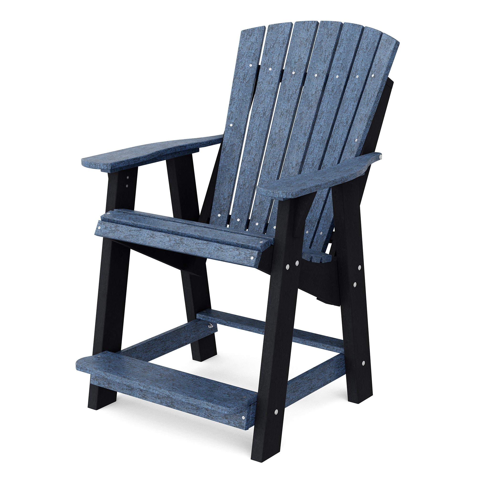 Premium Heritage High Adirondack Chair - Solid Wood Outdoor Patio Furniture for Garden, Deck, Poolside & Backyard Relaxation