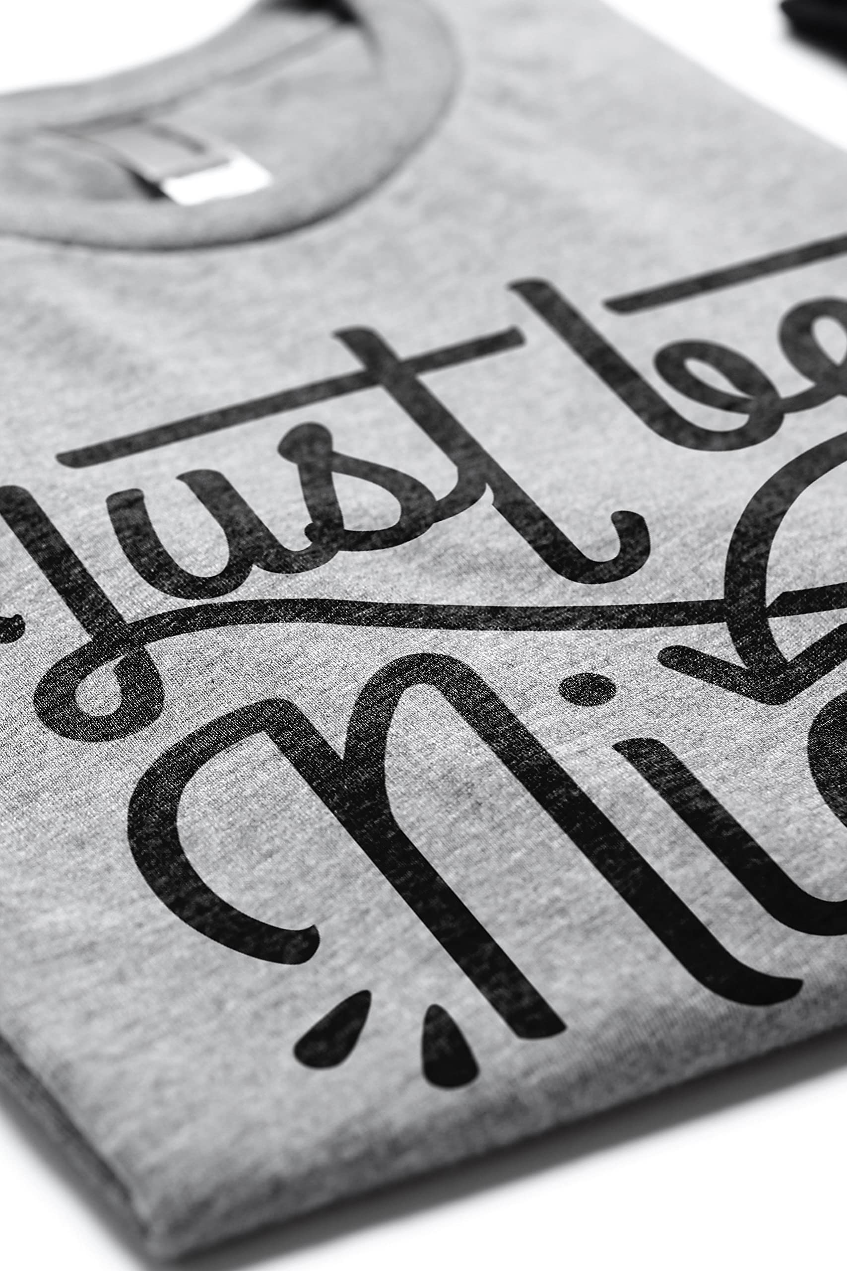 Just Be Nice Women's Relaxed Fit Cotton T-Shirt - Soft Casual Tee for Everyday Wear, Lounge & Outfits