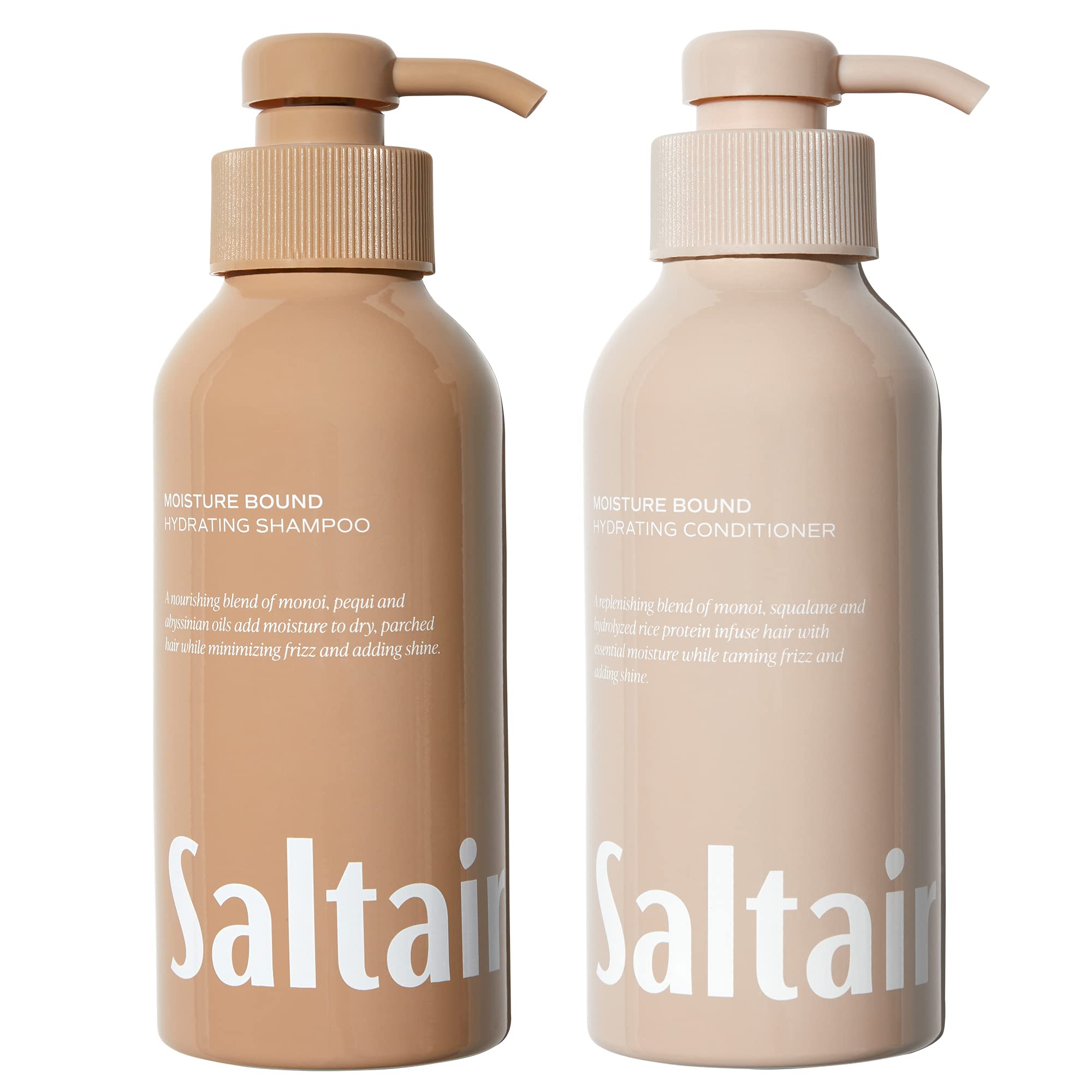 Saltair Moisture Bound Haircare Set - Hydrating Shampoo & Conditioner Duo (28 Fl Oz/1 L) for Dry, Damaged Hair | Salon-Quality Hair Treatment for Soft, Shiny Locks at Home