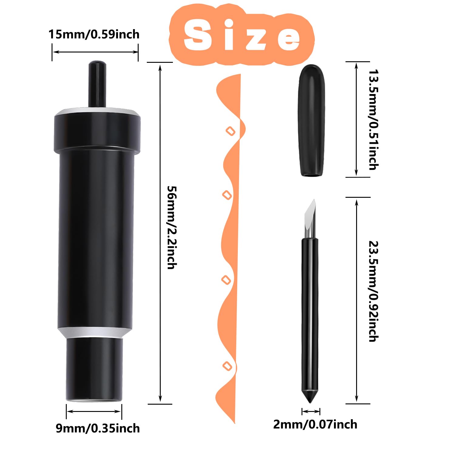 THANMAO Deep-Cut Blade and Housing Kit for Cricut Maker 3, Maker, Explore 3, Air 2, Air, One, Venture - Premium Cutting Tool for Vinyl, Leather, Fabric - Perfect for DIY Crafts, Home Decor, and Sign Making