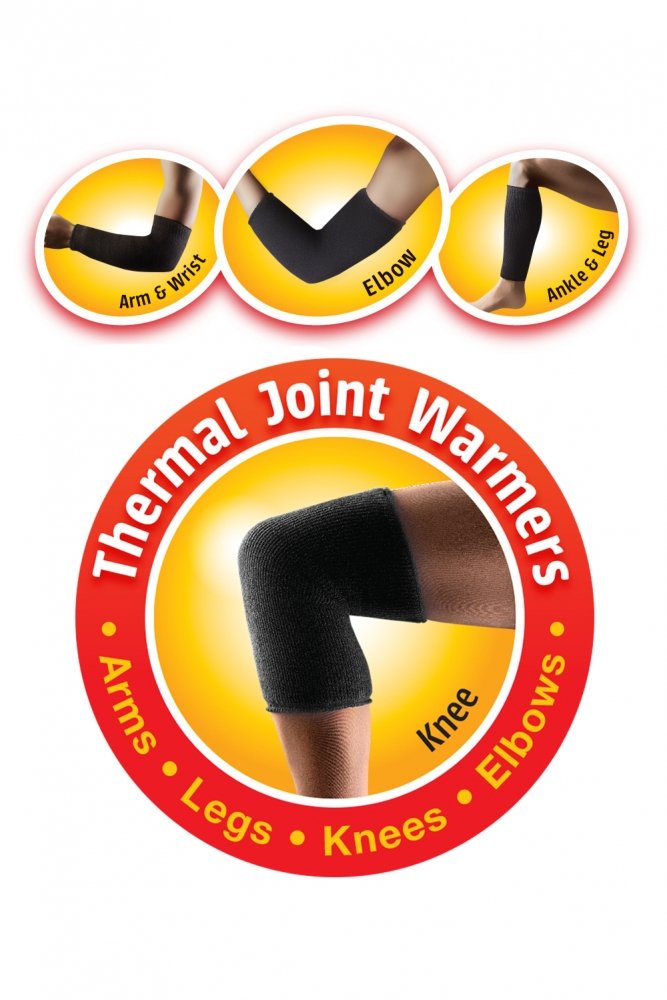 Heat Holders Thermal Unisex Leg & Arm Warmers - Black (1 Pair) - Perfect for Winter Sports, Running & Outdoor Activities