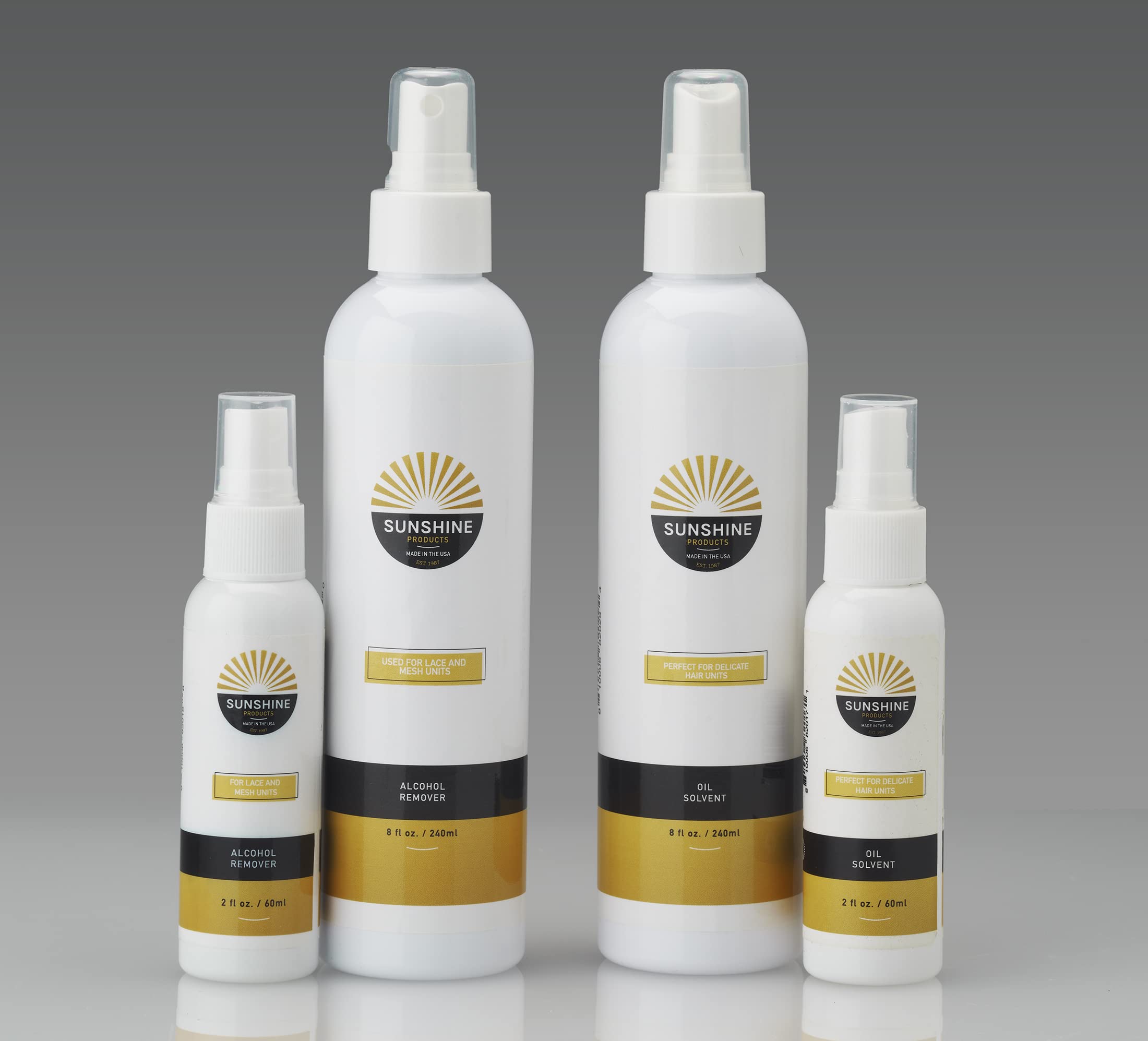 Sunshine Extended Wear Silicone Hair Replacement Adhesive (0.5oz) & Fast Acting Wig Glue Remover (2oz) - Strong Hold for Wigs, Toupees & Hair Systems - Perfect for Daily Use, Cosplay & Medical Hair Loss
