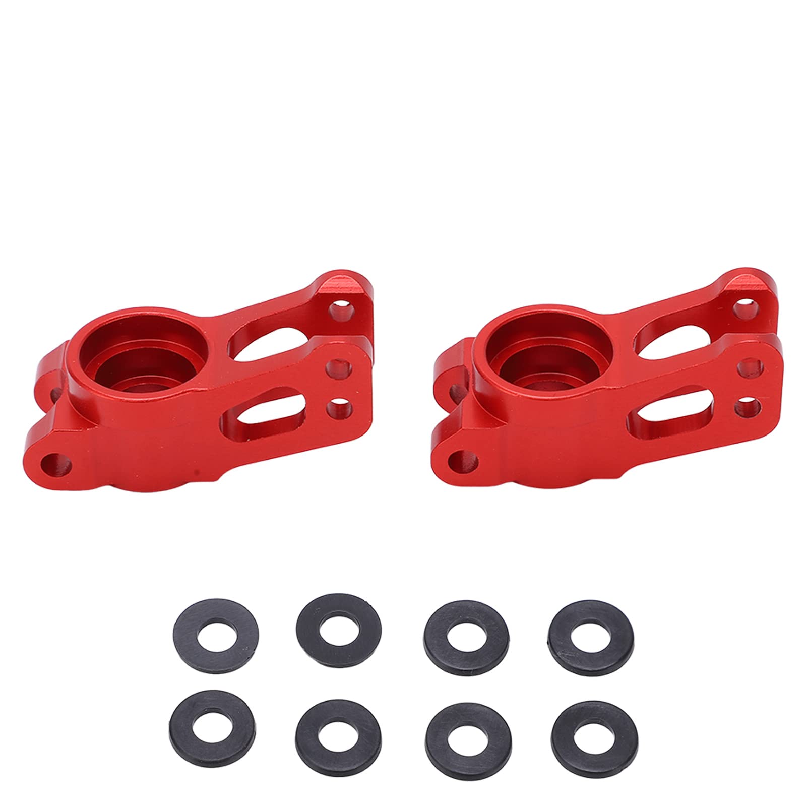 High Strength Aluminum Rear Axle Seat for LOSI Lasernut U4 Tenacity RC Car - Shockproof Bend Prevention Rear Hub Carriers (Red) | Durable Upgrade Part for Off-Road Racing & Bashing