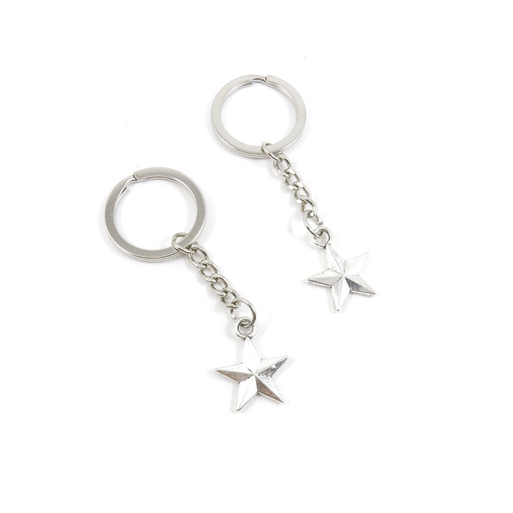 Wholesale Bulk Fashion Jewelry Keychain - Star Keyring for Car Keys, Door Keys & Key Tags - Perfect for Gifts, Promotions & Personal Use