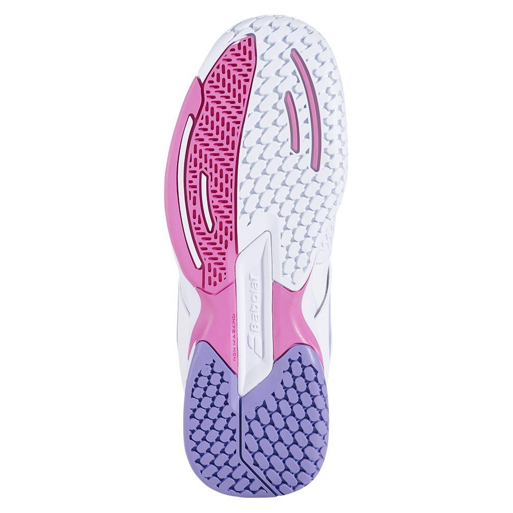 Juniors Propulse AC Tennis Shoes for Women - White & Lavender | Lightweight Comfortable Court Sneakers for Tennis, Pickleball & Casual Wear