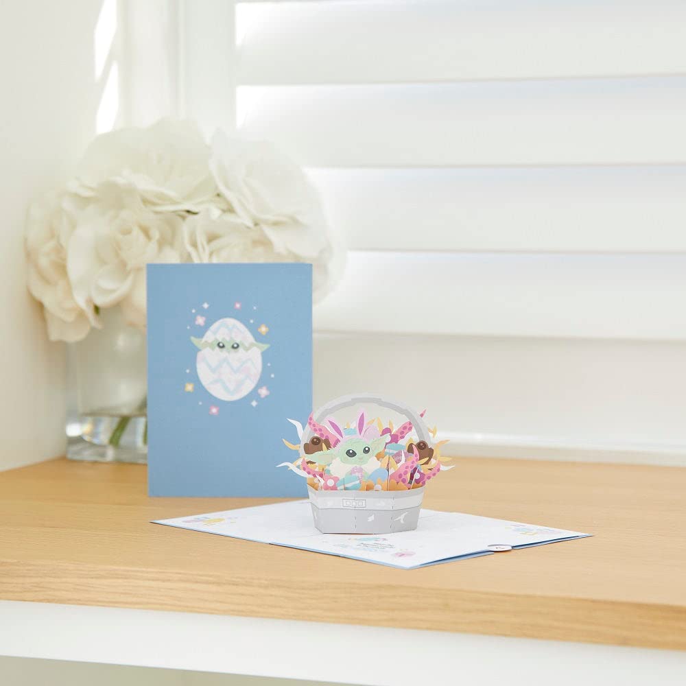 Lovepop Star Wars™ The Mandalorian™ 3D Pop-Up Easter Card – Handcrafted Galactic Greeting Card for Easter Day – 5 x 7 Inch – Perfect for Easter Gifts, Collectors & Star Wars Fans