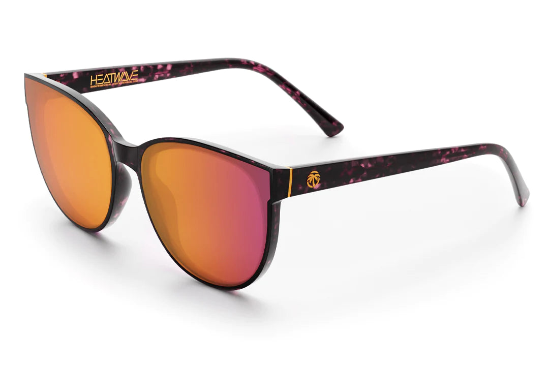 CARAT SUNGLASSES for Women - Polarized Rose Gold Lens with Velvet Tortoise Frame - UV Protection Fashion Sunglasses for Driving, Beach & Outdoor Activities