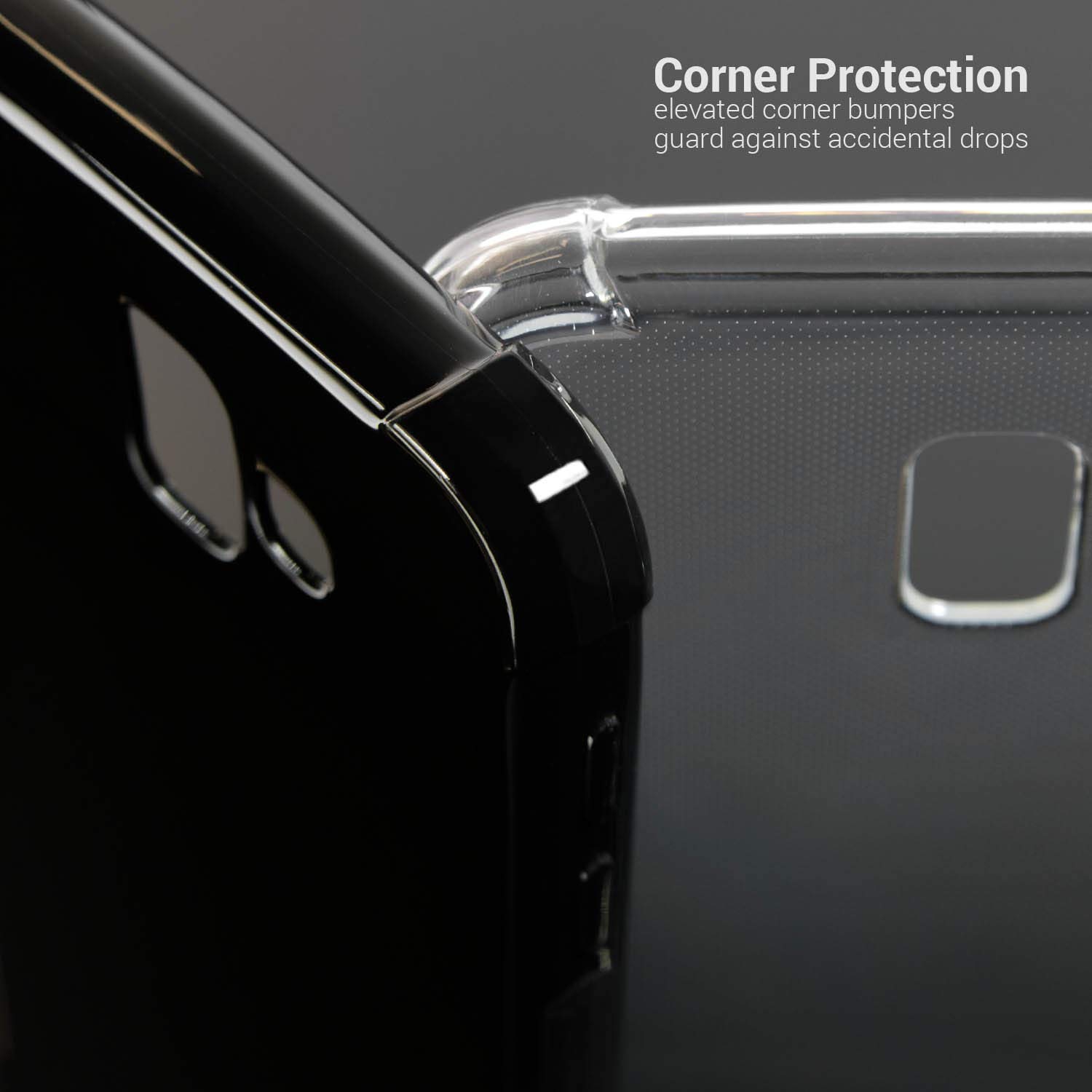 Premium FlexGuard Series Shockproof Case for Samsung Galaxy J6 Prime/J6 Plus - Gloss Black - Slim Protective Cover with Anti-Scratch & Anti-Fingerprint Design - Perfect for Daily Use, Travel & Outdoor Activities