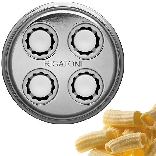 KitchenAid 5KSMPEXTA Gourmet Pasta Press Attachment with 6 Stainless Steel Plates - Compatible with KitchenAid Stand Mixers - Make Homemade Spaghetti, Fettuccine & More for Italian Cuisine & Family Dinners
