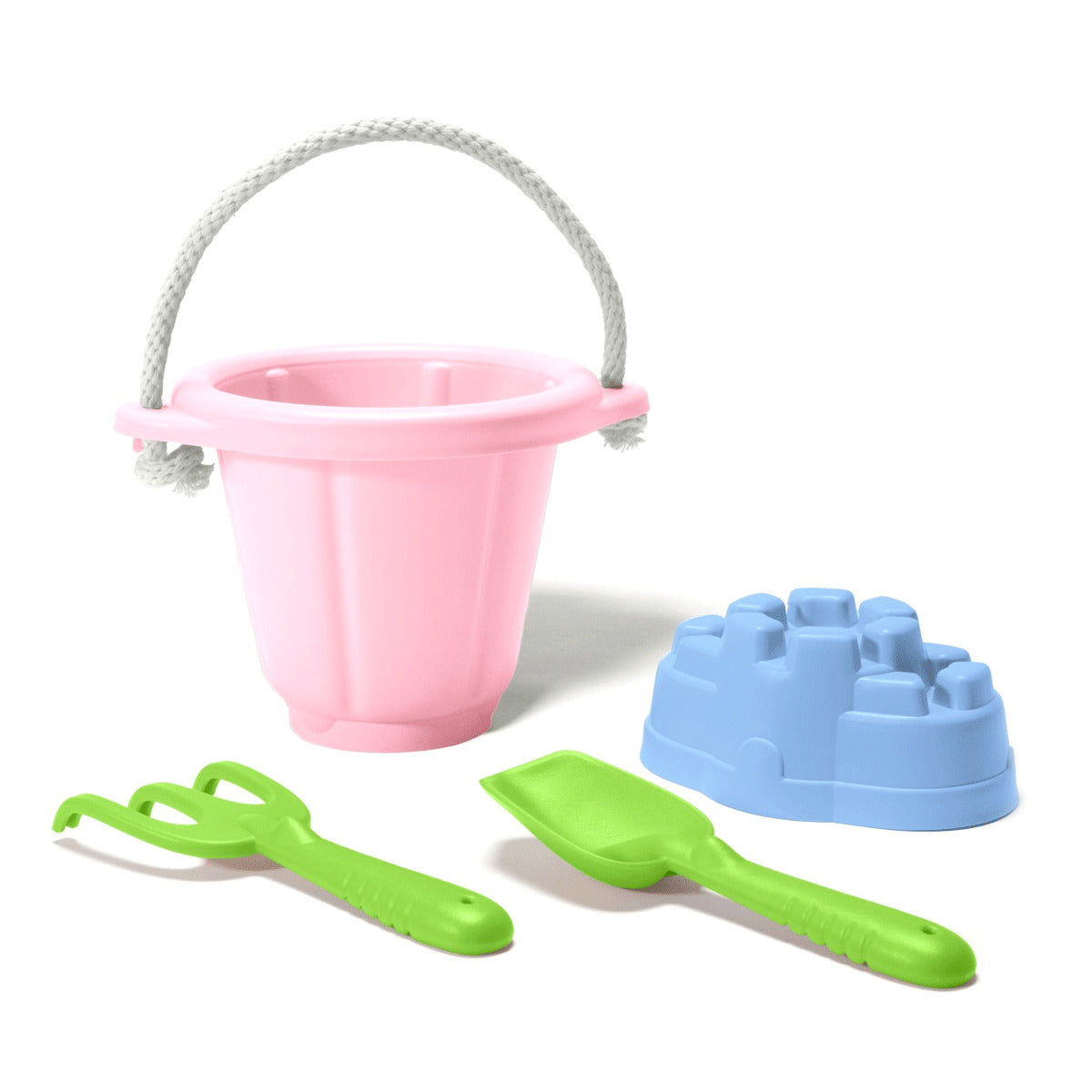 Green Toys Sand Play Set for Kids - Eco-Friendly Pink Beach & Sandbox Toys for Outdoor Play | Perfect for Beach, Backyard, and Playground Fun