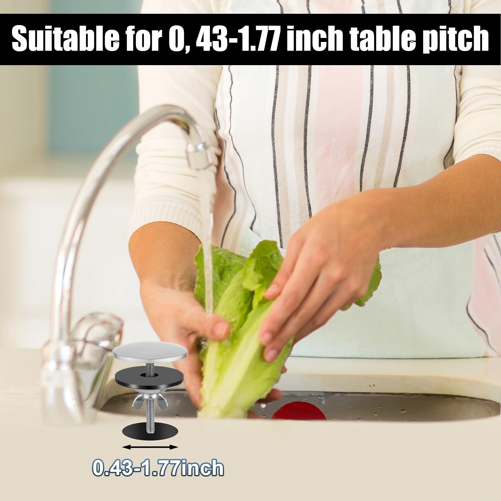 Premium Brushed Nickel Kitchen Sink Faucet Hole Cover - Durable Sink Hole Plug & Installation Accessory for Modern Kitchens | Perfect for Remodeling, New Home Setup & Preventing Water Splashes