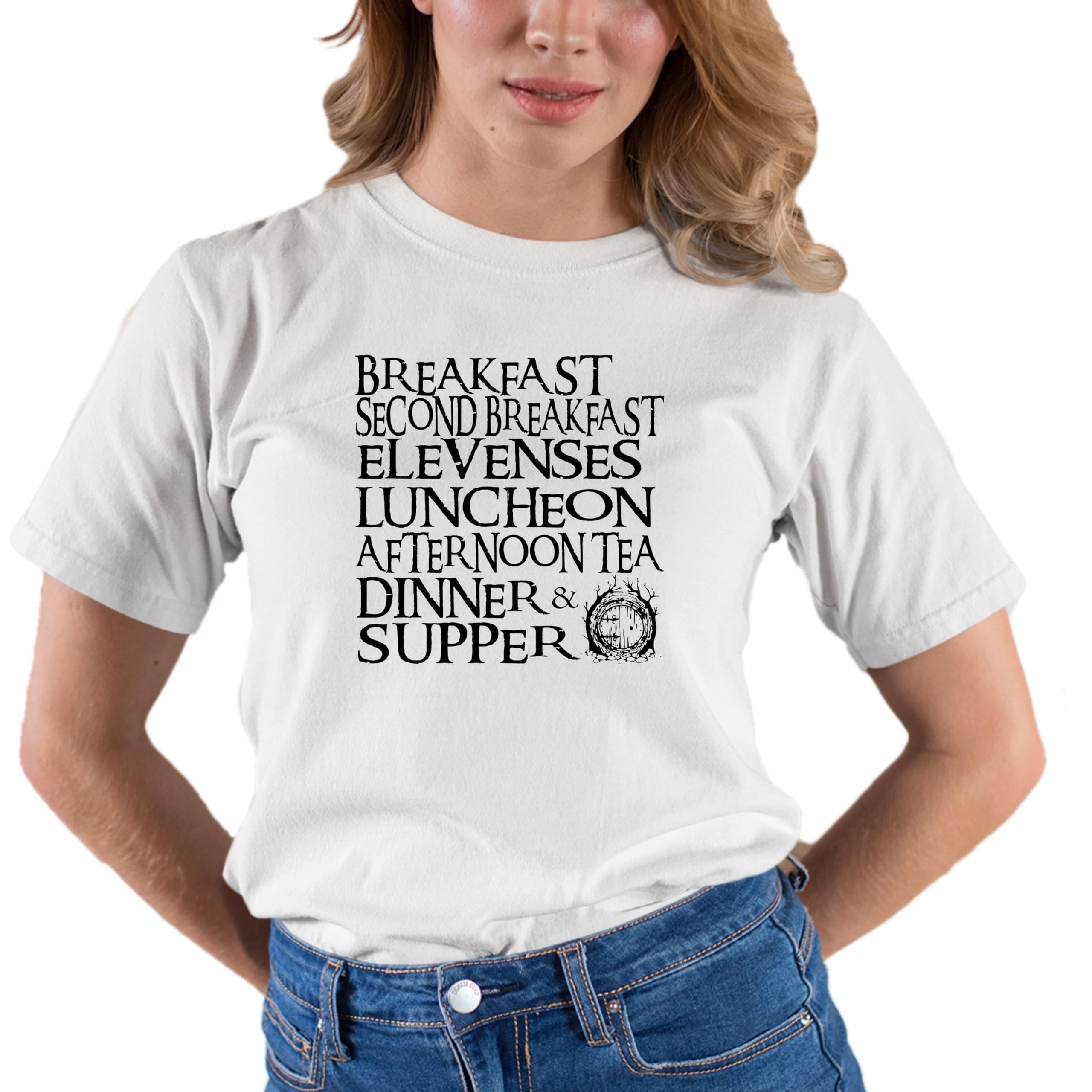 Go All Out Adult The Seven Daily Meals Funny Graphic T-Shirt for Men & Women | Casual Cotton Tee for Workouts, Gym, Running & Everyday Wear