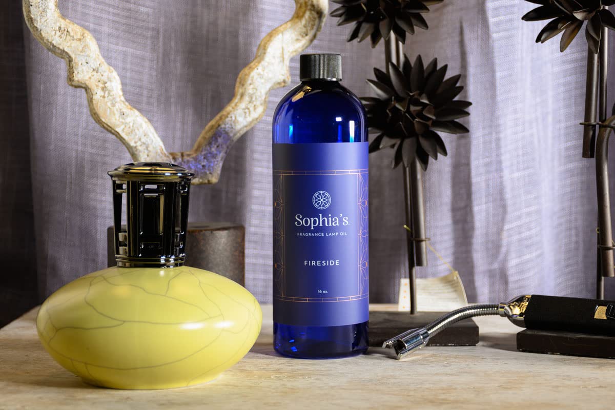 Sophia's Fireside Fragrance Lamp Oil Refills - 16oz Catalytic Scented Oil for Redolere & Effusion Lamps | Made in USA | Long-Lasting Aromatherapy for Home, Office & Spa Relaxation