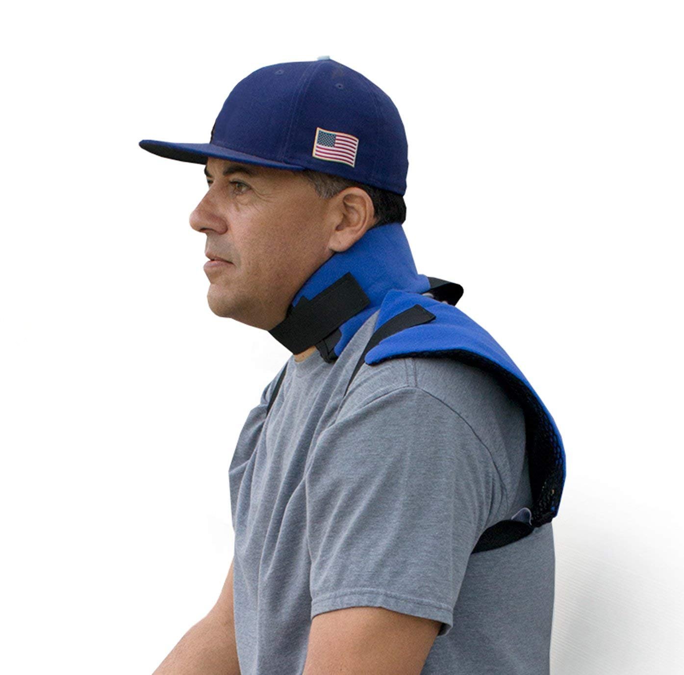 Pro Ice Scapula & Cervical Cold Therapy Wrap with Removable Ice Packs - Adjustable Shoulder & Neck Ice Wrap for Muscle & Joint Pain Relief - Includes 1 Wrap & 4 Gel Ice Inserts - Perfect for Post-Workout Recovery, Injury Rehabilitation & Chronic Pain Management