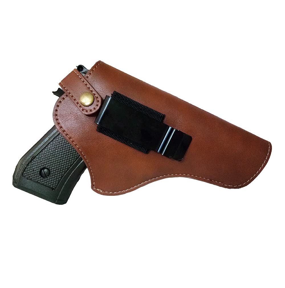 Vintage Cowboy Gun Belt and Holster Set - Western Style Leather Belt with Pistol Holster for Cosplay, Costume, Halloween, Wild West Themed Parties & Cowboy Shooting Sports