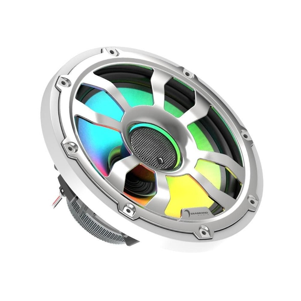 Diamond Audio HXM10F4 10-Inch 2-Way Coaxial Car Speaker - 400W Peak (200W RMS) 4 Ohm Flush Mount - Perfect for Car Audio Upgrades & Motorsport Enthusiasts