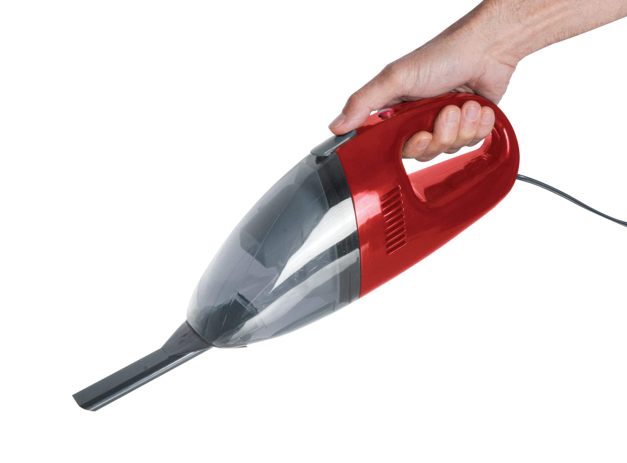 12V Portable Car Vacuum Cleaner - 65W Powerful Handheld Vacuum for Dry Surfaces in Auto, Truck, RV & Boat | 9' Cord & Slim Nozzle for Hard-to-Reach Areas | Ideal for Cleaning Seats, Carpets & Tight Spaces