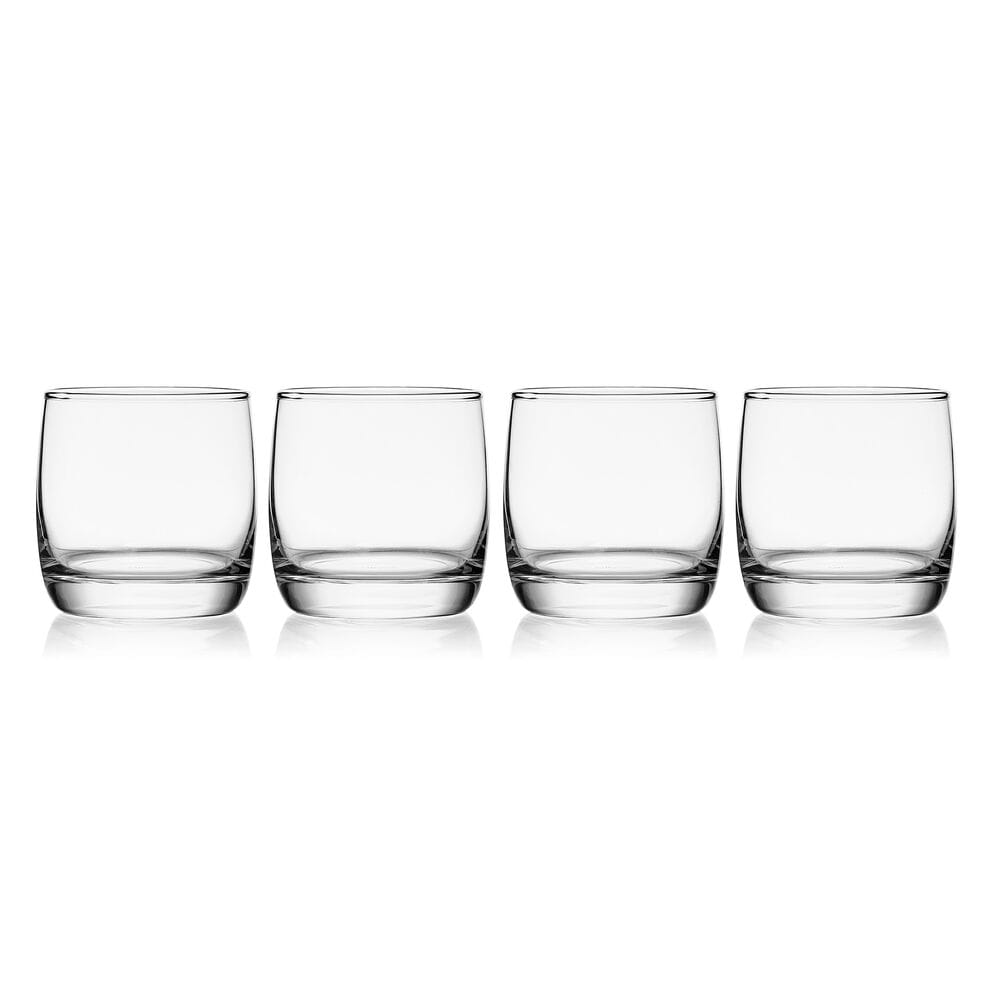 Glenwood 9-Piece Double Old Fashioned Bar Set - Premium Cocktail Glasses for Whiskey, Bourbon & Scotch - Perfect for Home Bars, Parties & Entertaining