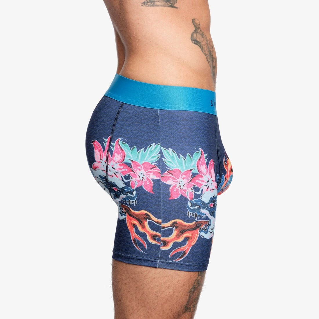 Fire Breathing Dragon Boxer Briefs for Men - Comfortable & Stylish Underwear - Perfect for Daily Wear, Gym & Cosplay