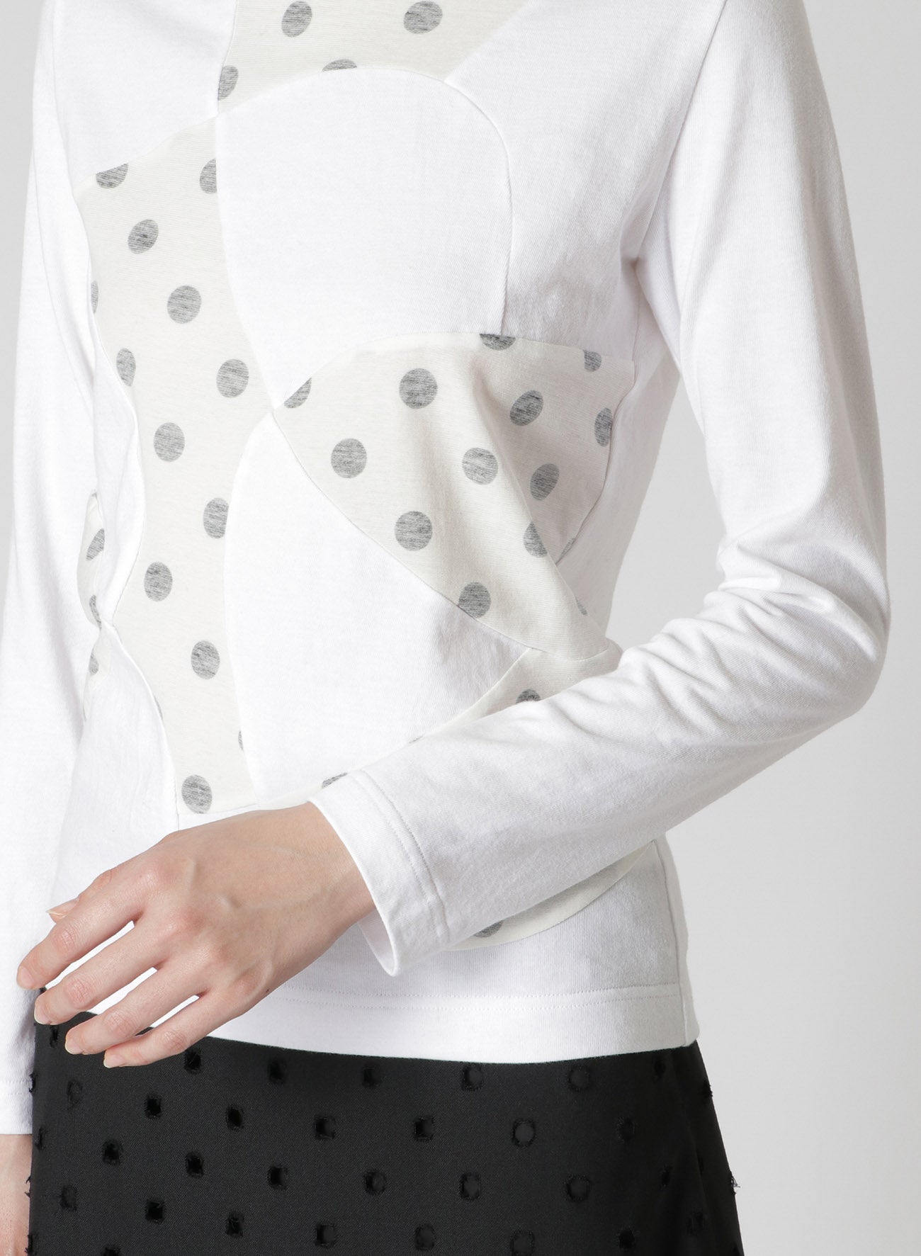Soft Cotton Jersey Patchwork Turtleneck Sweater for Women - Cozy Winter Layering & Casual Office Wear